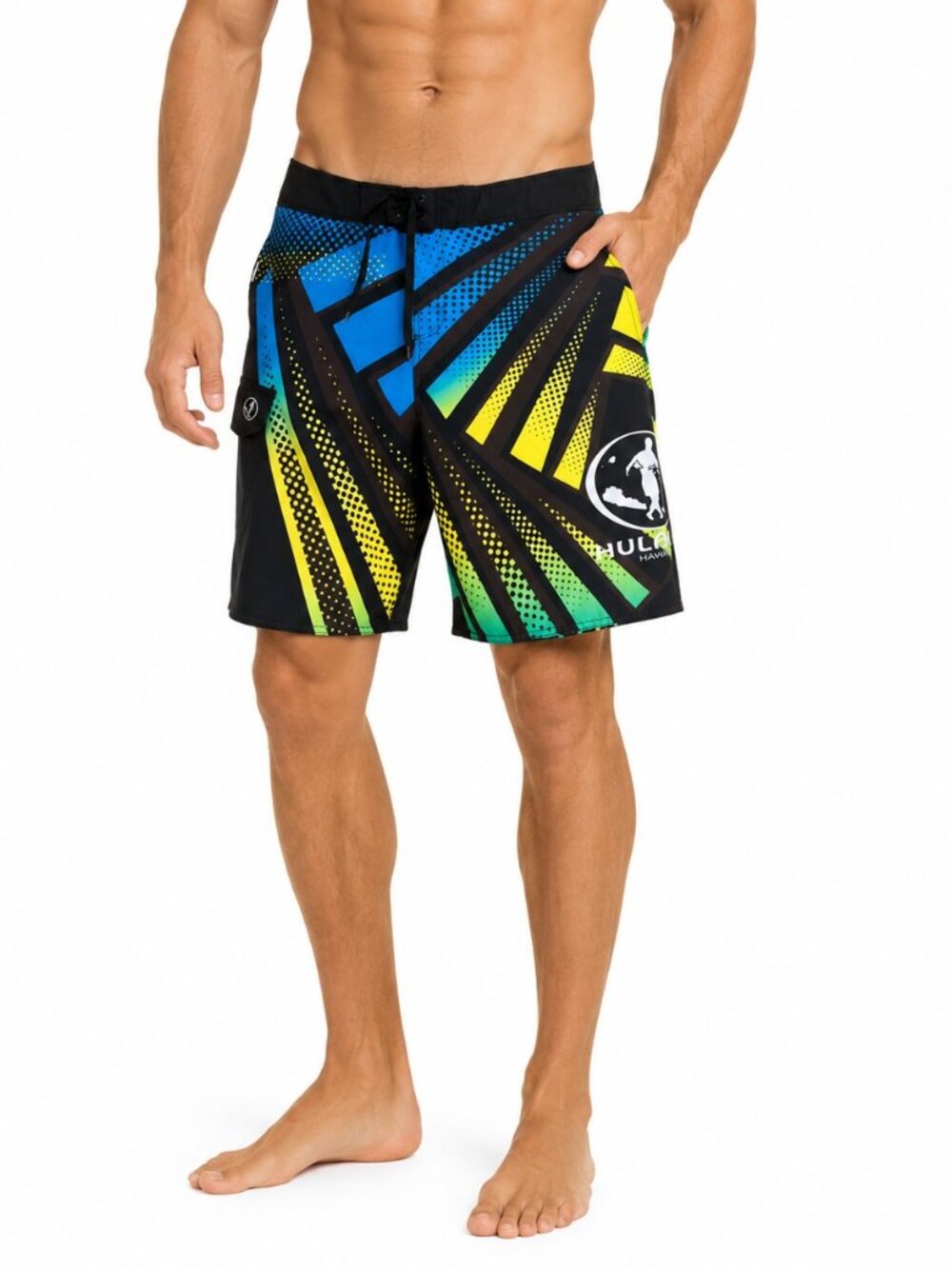 Hulakai Board Shorts Size 34 Hawaii Swim Trunks Colorful Surf Beach